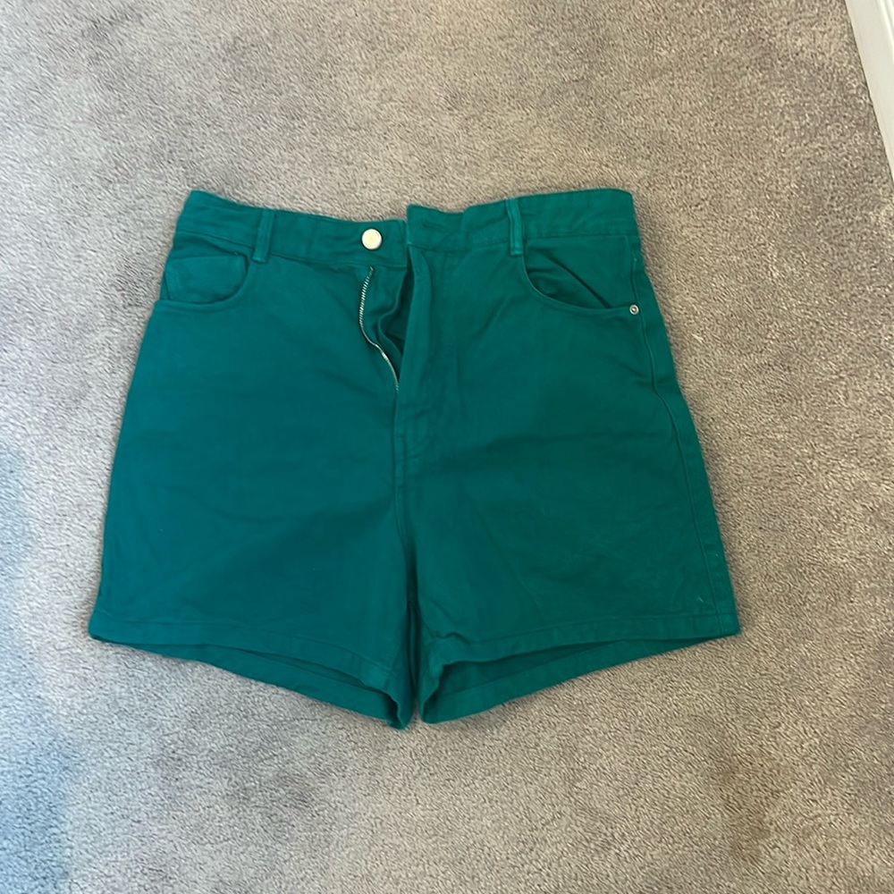 Green shorts